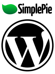WordPress and SimplePie Logos